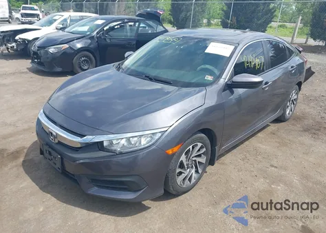 2018 Honda Civic Ex из США, поврежденный, VIN 2HGFC2F75JH568373